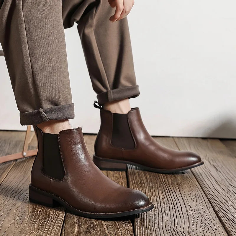 Radcliffe - Genuine Leather Chelsea Boots