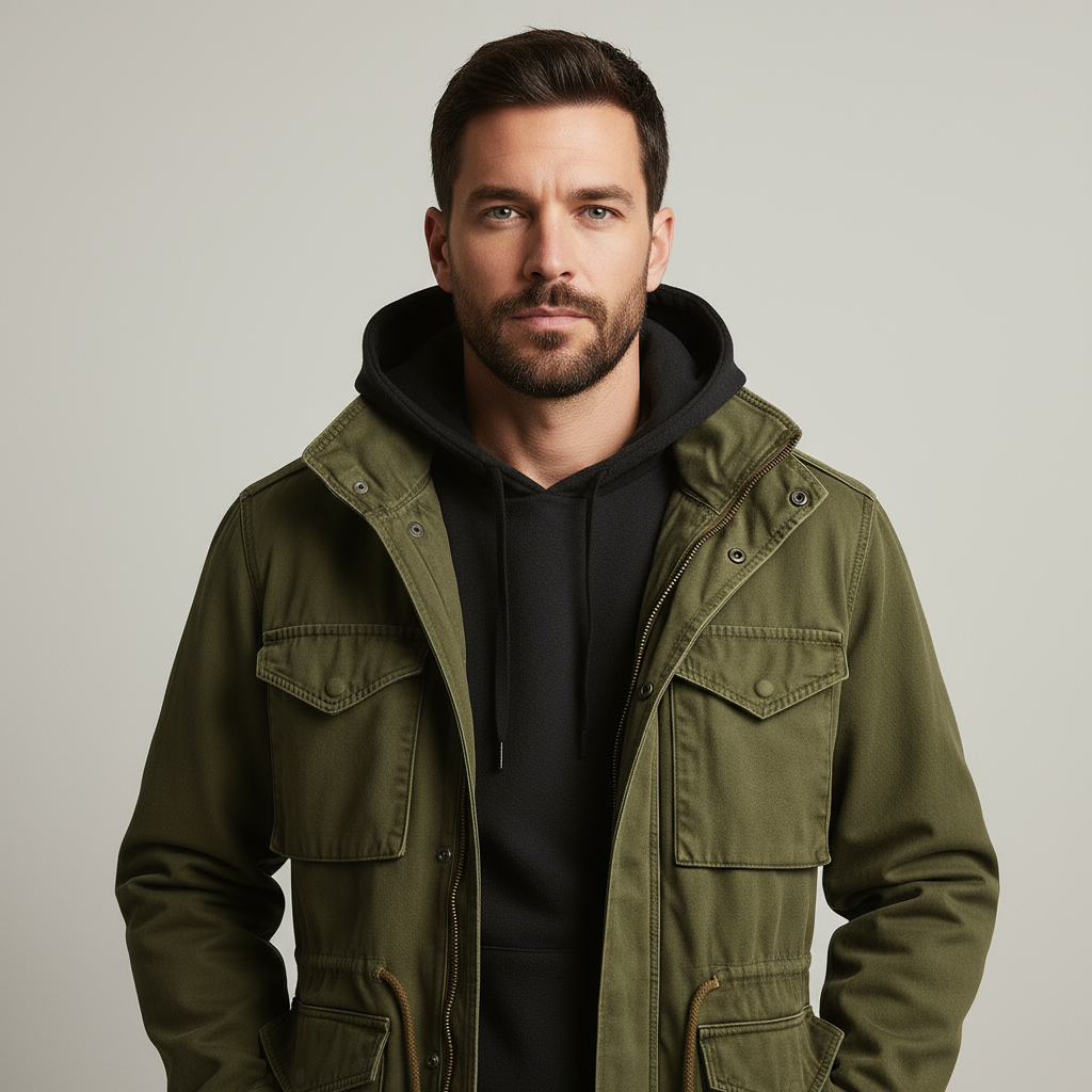 Tyrone Heritage Field Jacket – Men’s Classic Military Style Coat with Timeless Design